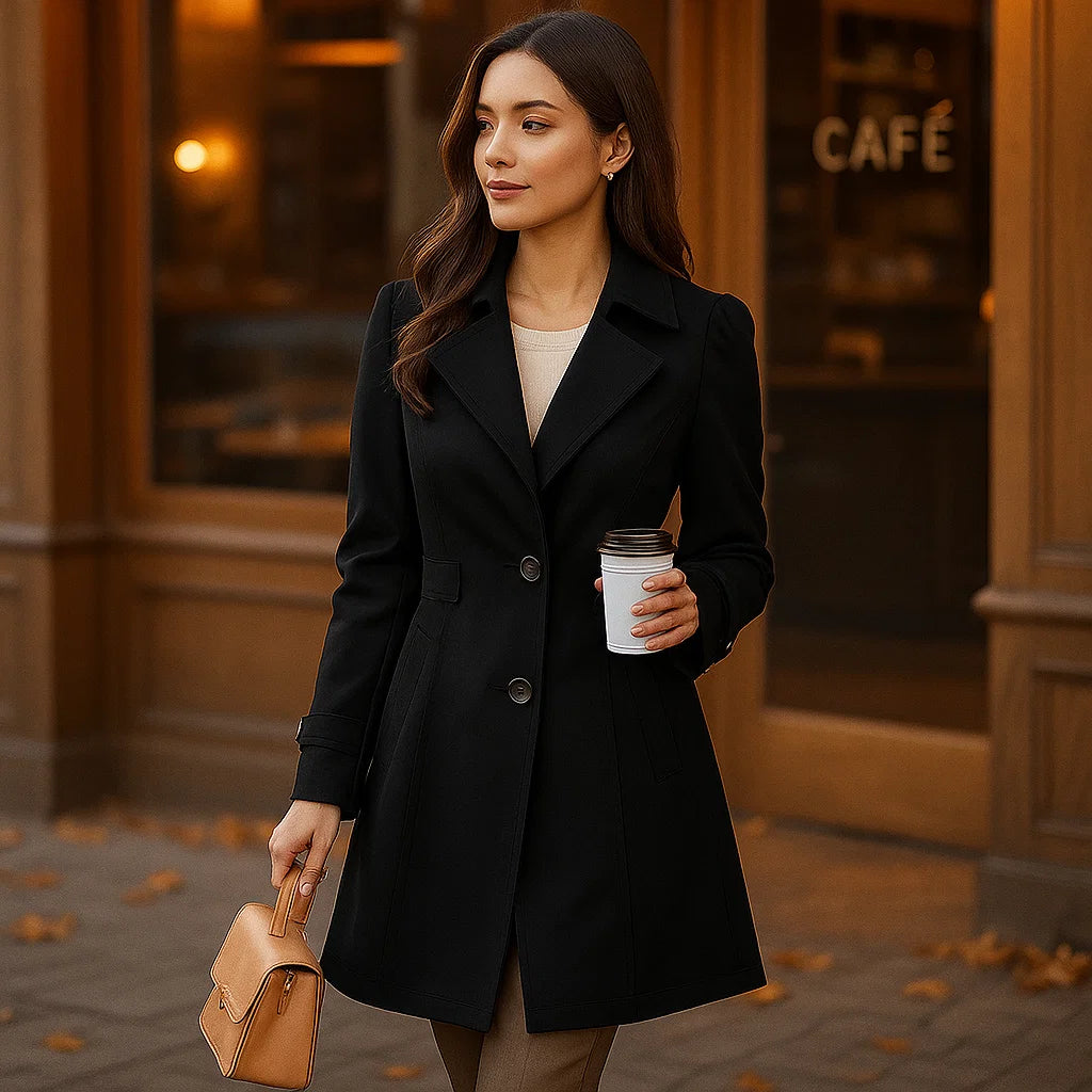 Nuriya – Elegancki Płaszcz Trench Dla Kobiet