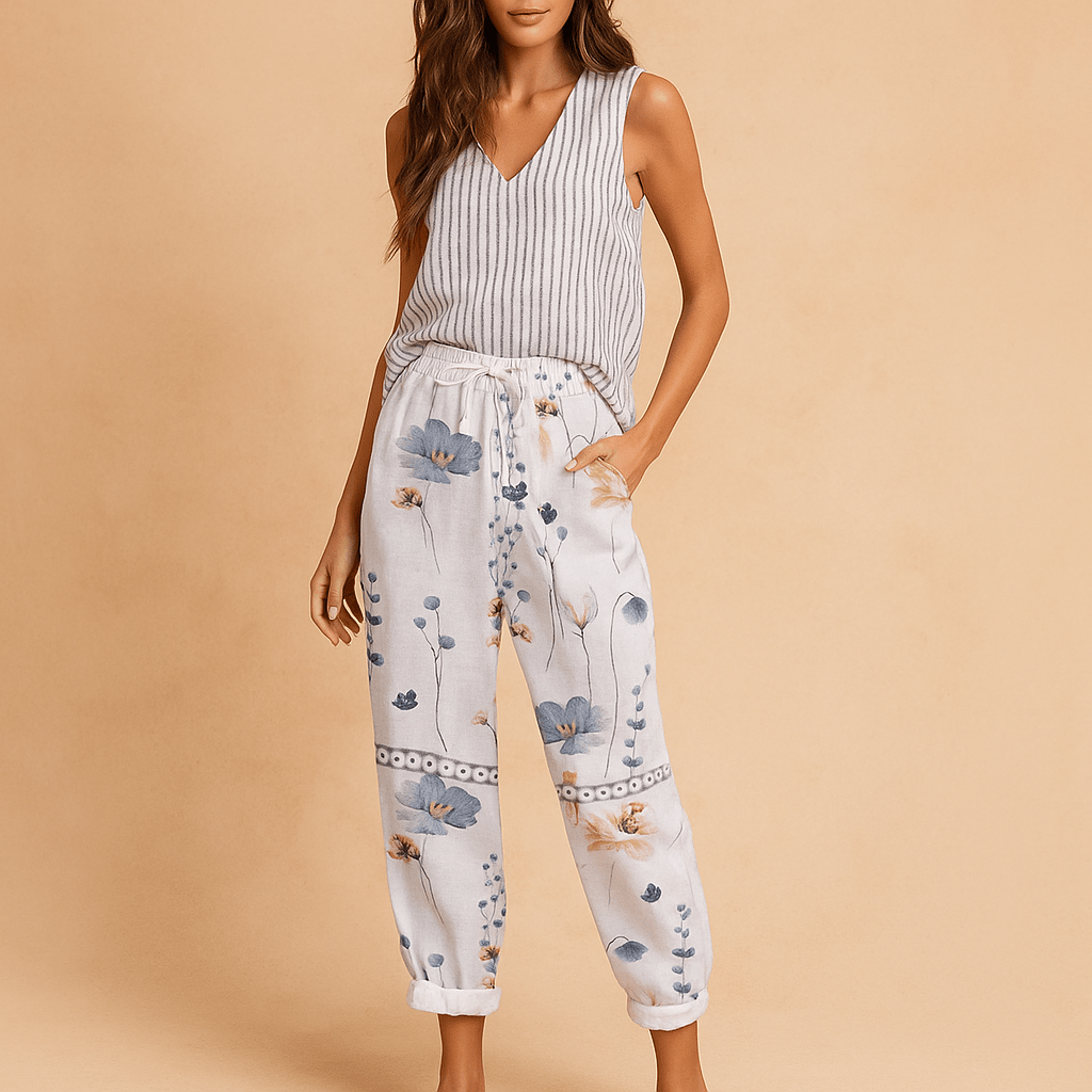 Unikalne Spodnie z Przyciskiem - Komfort - Styl - Luo - vivano - warszawa