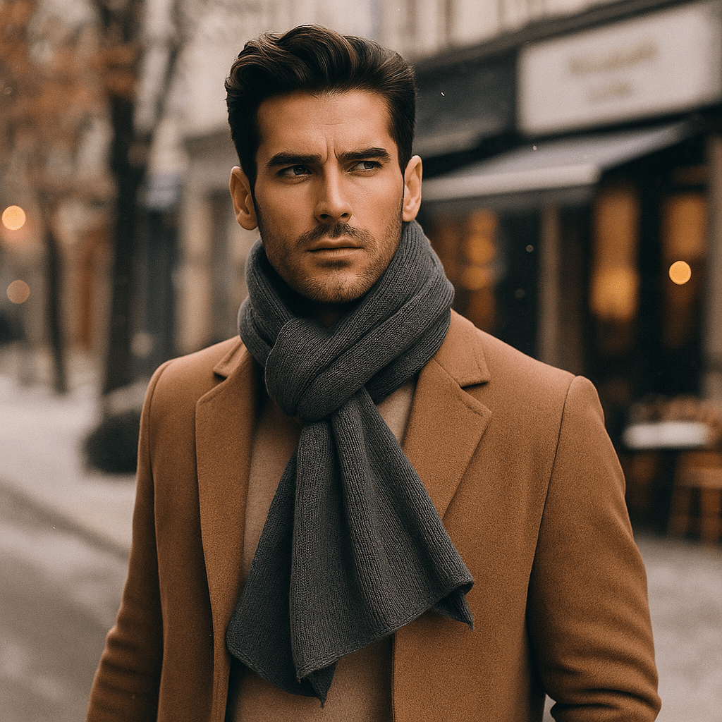 Uniseksowa Szalik z Kaszmiru – Ciepło i Elegancja Zimy