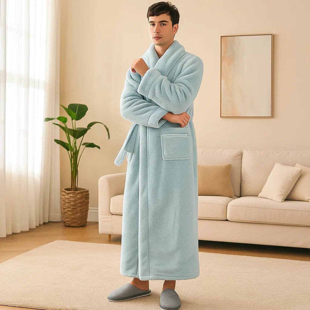 VeluLuxe – Elegancki Szlafrok Flanelowy z Najwyższym Komfortem - vivano - warszawa