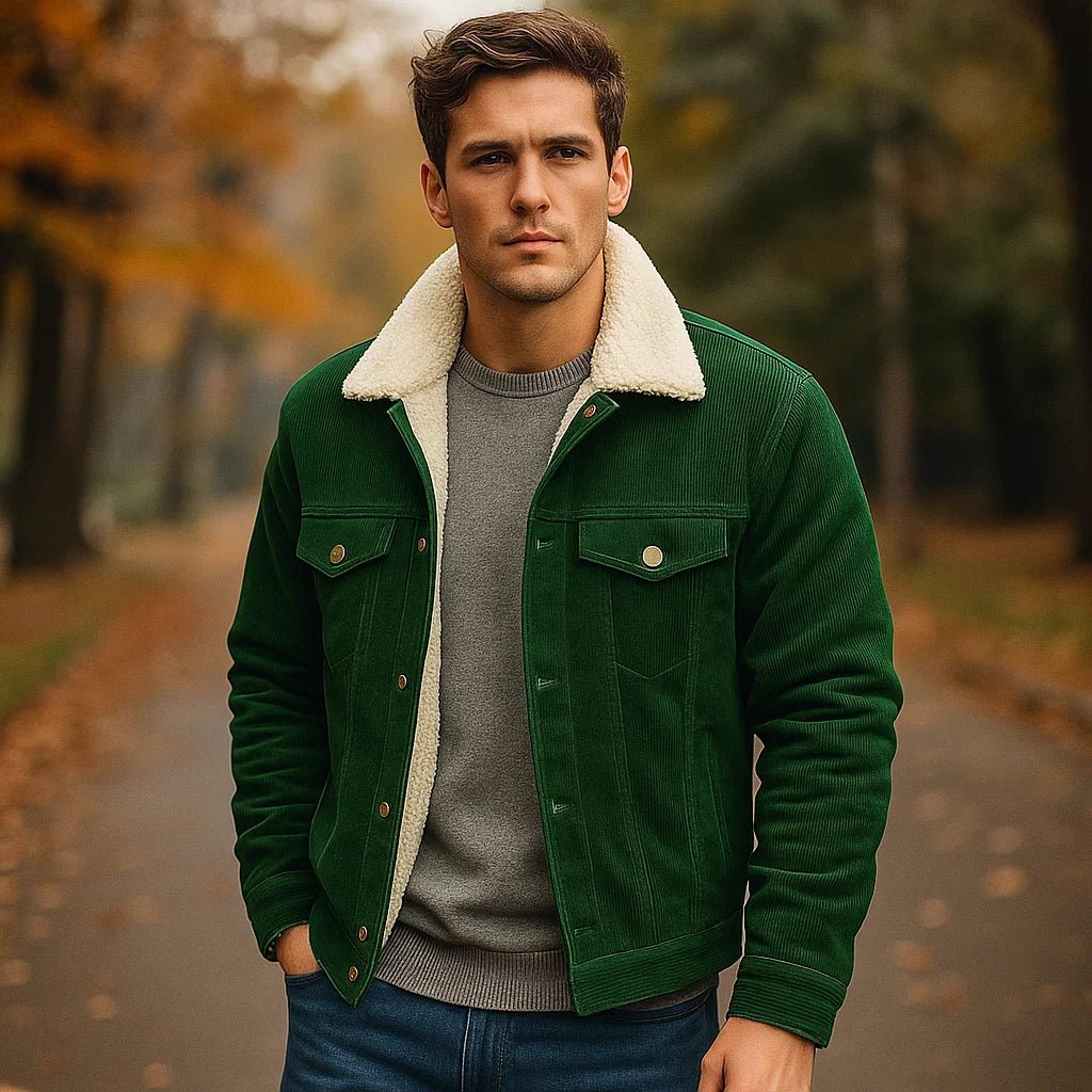 Vibe – Męska kurtka dżinsowa zimowa - vivano - warszawa