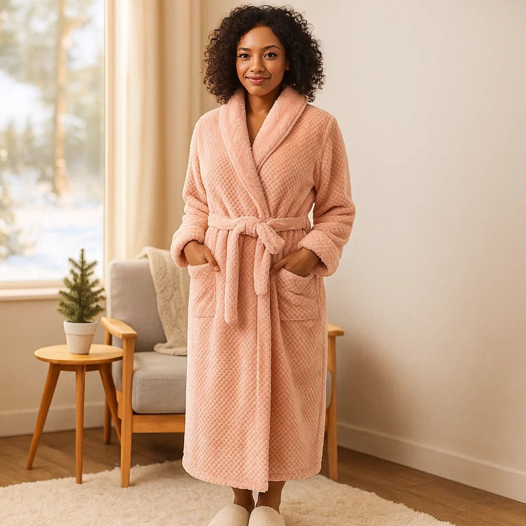 Vivano | Elegancki Szlafrok Fleece z Najwyższym Komfortem Noszenia