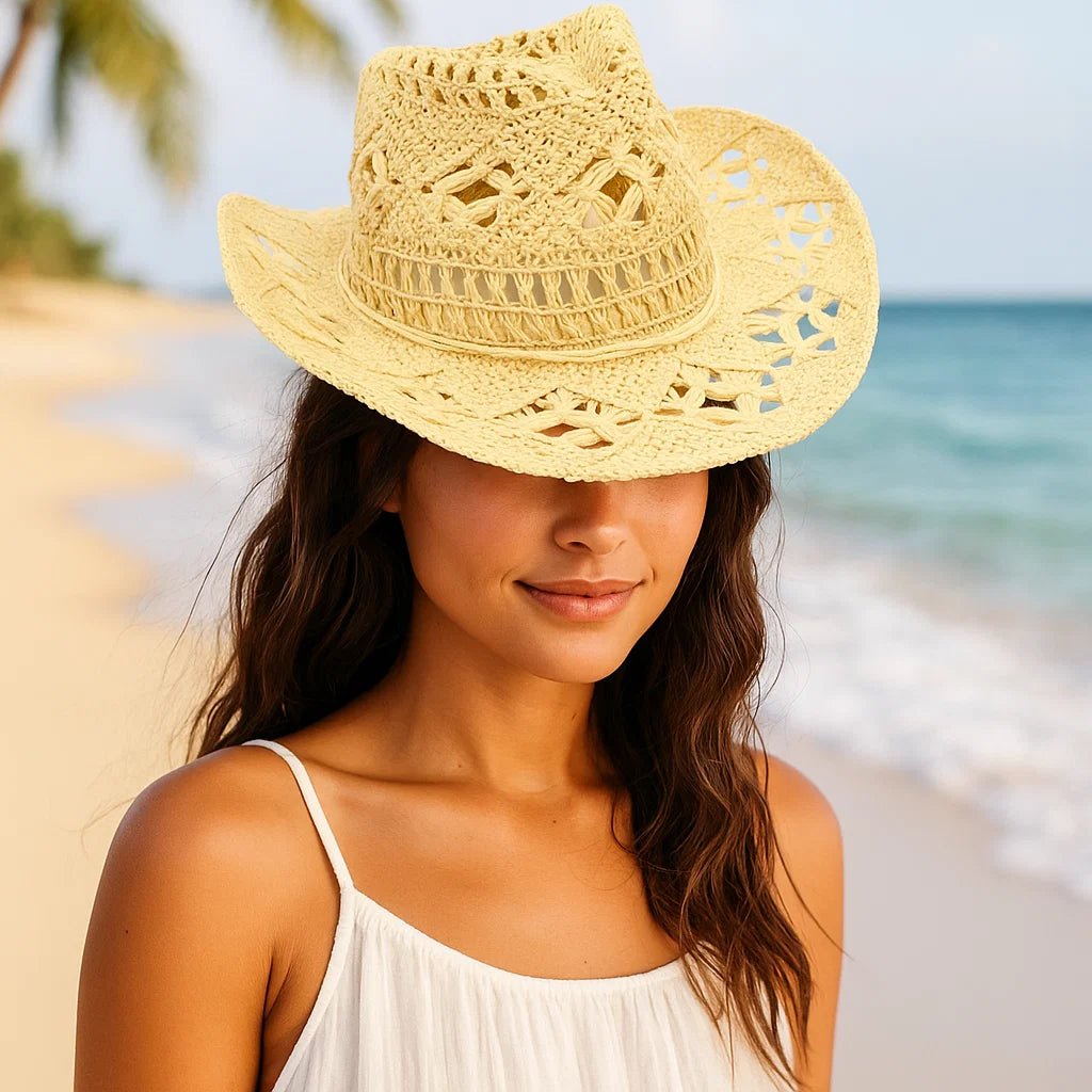 Vivano ręcznie robiony kapelusz kowbojski słomkowy - vivano - warszawa