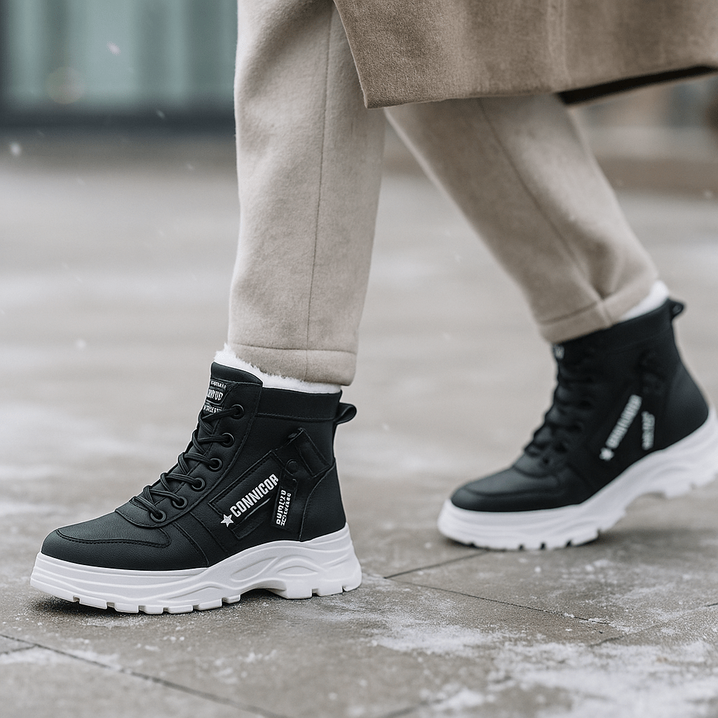 Wodoodporne botki zimowe – ciepło i komfort polarowy