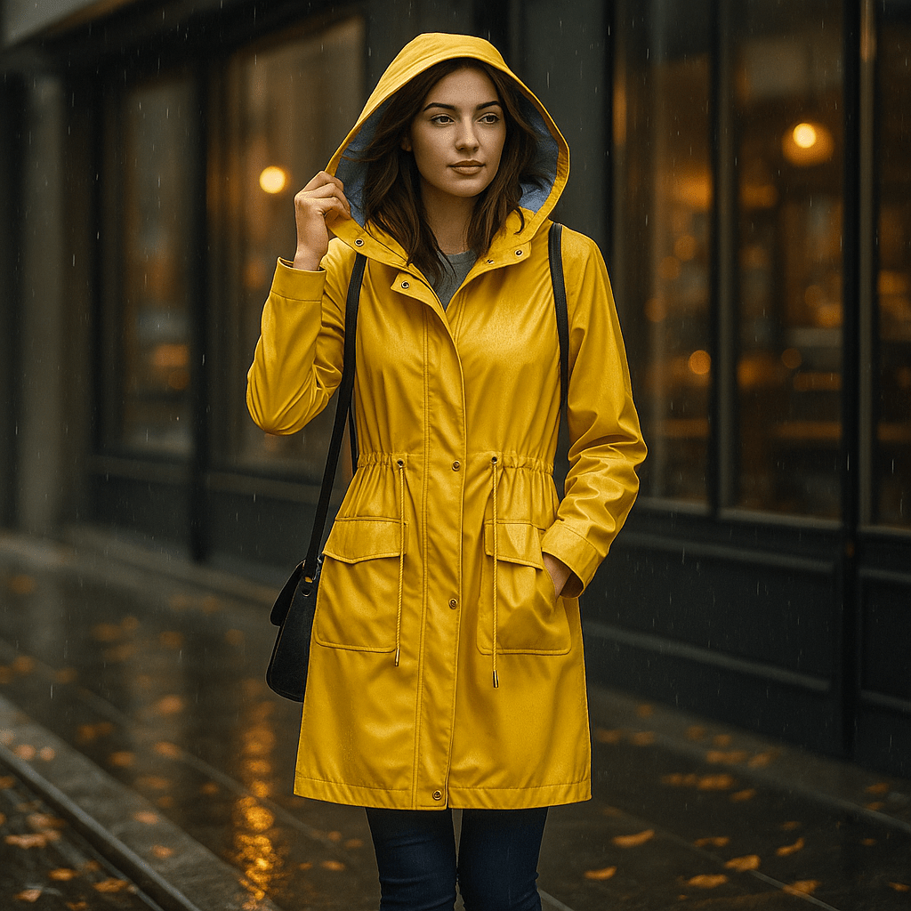 Wodoodporny Trench Coat Damski do Kolan - vivano - warszawa