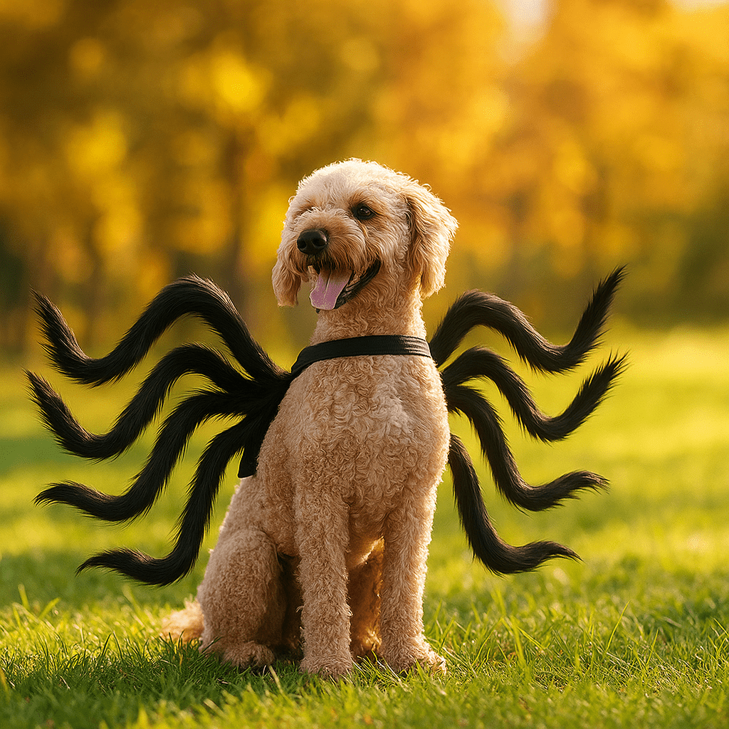 Zabawny Futrzany Kostium Halloween dla Psa - Straszny Pająk - Unikalny Strój - vivano - warszawa