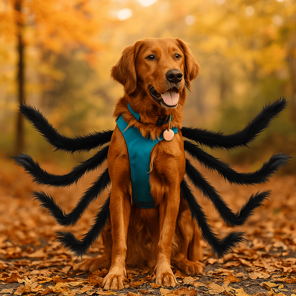 Zabawny Futrzany Kostium Halloween dla Psa - Straszny Pająk - Unikalny Strój - vivano - warszawa