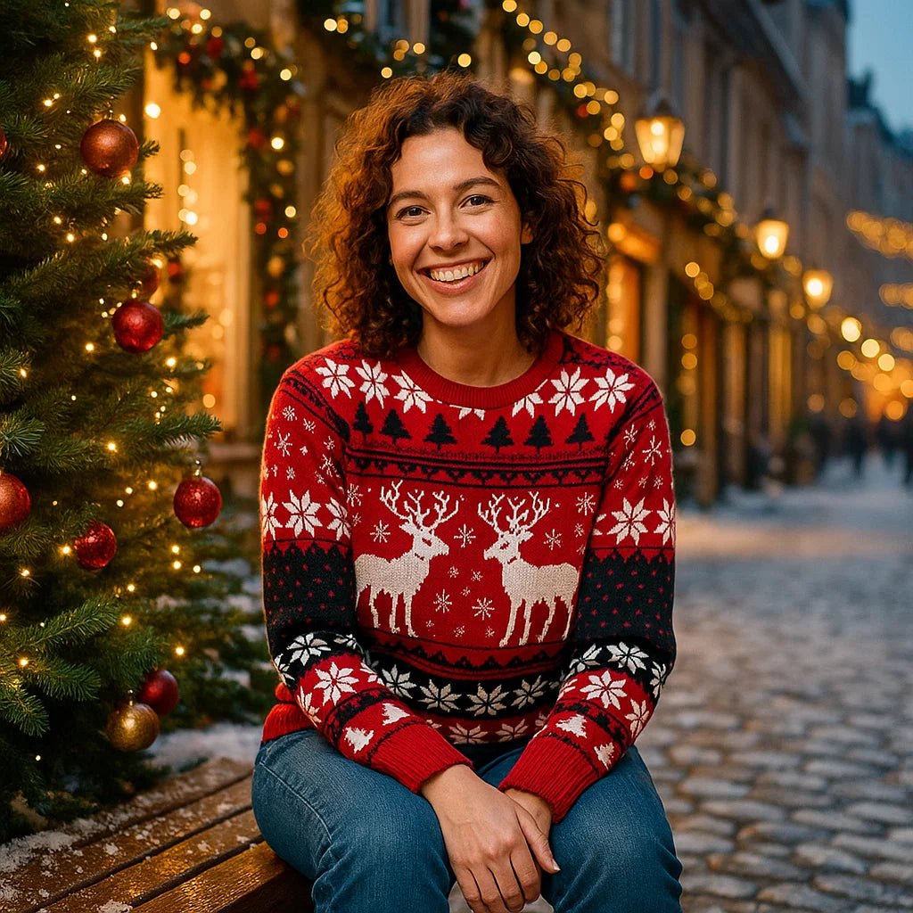 Zestaw Świątecznych Swetrów dla Par