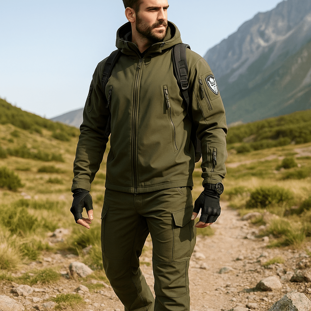 Męski wodoodporny taktyczny zestaw outdoor