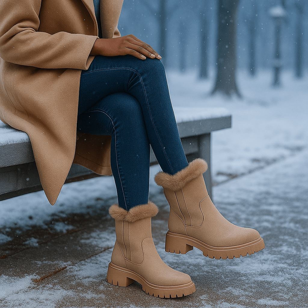 Zimowe Botki Gaby z Podszewką – Eleganckie i Antypoślizgowe