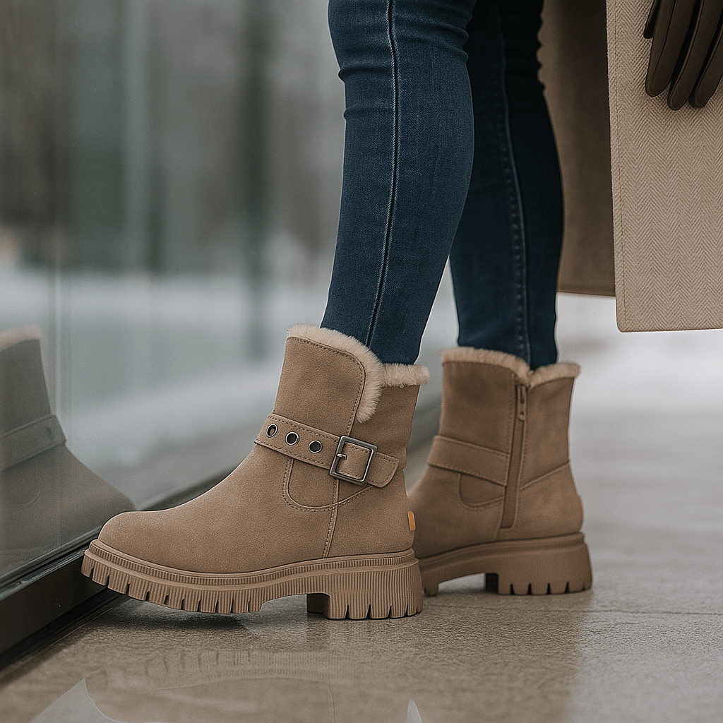 Zimowe Botki z Zamszu – Styl Chic i Komfort Termiczny